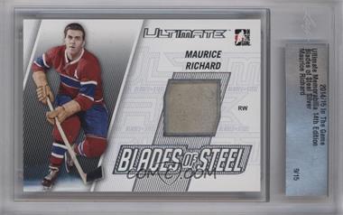 2014-15 In the Game Ultimate Memorabilia 14th Edition - Blades of Steel - Silver #BS-10 - Maurice Richard /15 [Uncirculated]