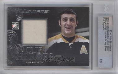 2014-15 In the Game Ultimate Memorabilia 14th Edition - Cup Heroes - Jersey Silver #CH-19 - Phil Esposito /20 [Uncirculated]