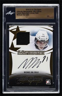 2014-15 In the Game Ultimate Memorabilia 14th Edition - Future Stars Autograph Jersey - Gold #FSAJ-MDC - Michael Dal Colle /5 [Uncirculated]