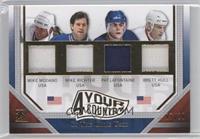 Mike Modano, Mike Richter, Pat LaFontaine, Brett Hull #/20