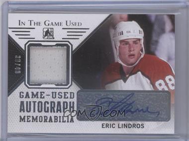2014-15 In the Game Used - Autograph Memorabilia - Silver #GUA-EL1 - Eric Lindros /40