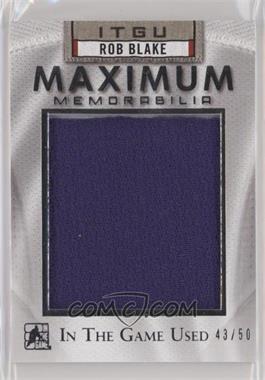 2014-15 In the Game Used - Maximum Memorabilia #MM-RB2 - Rob Blake /50