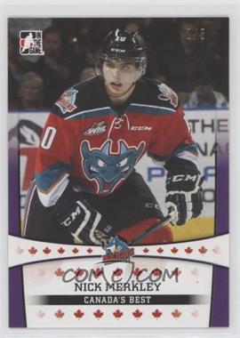 2014-15 Leaf In the Game CHL Top Prospects - Canada's Best - Purple #19 - Nick Merkley /5