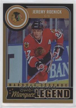 2014-15 O-Pee-Chee - [Base] - Black Rainbow #566 - Marquee Legend - Jeremy Roenick /100