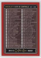 Checklist - Cards 201-300