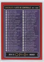 Checklist - Cards 401-500