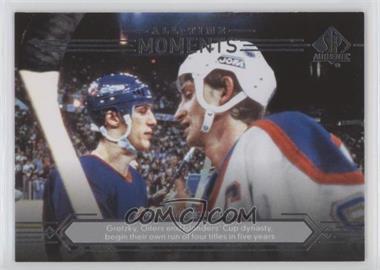 2014-15 SP Authentic - [Base] #199 - All-Time Moments - Wayne Gretzky, Mike Bossy