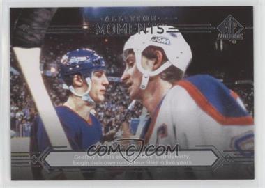 2014-15 SP Authentic - [Base] #199 - All-Time Moments - Wayne Gretzky, Mike Bossy