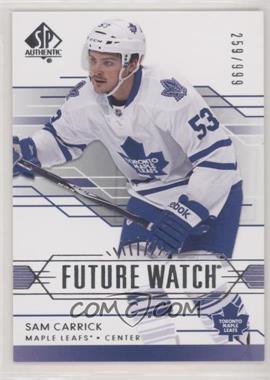 2014-15 SP Authentic - [Base] #202 - Future Watch - Sam Carrick /999