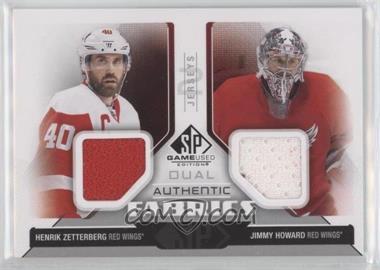 2014-15 SP Game Used - Authentic Fabrics Dual #AF2-ZH - Jim Howard, Henrik Zetterberg