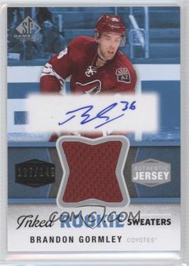 2014-15 SP Game Used - Inked Rookie Sweaters #IRS-BG - Brandon Gormley /149