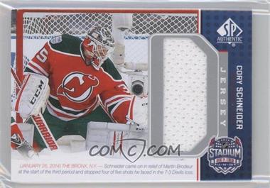 2014-15 SP Game Used - Stadium Series/Winter Classic Materials - Jersey #SS-CS - Cory Schneider