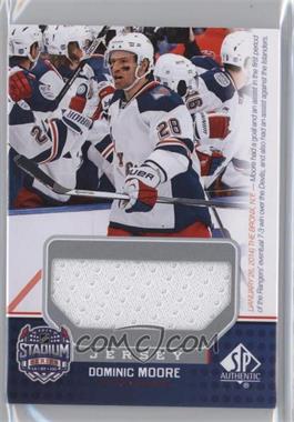 2014-15 SP Game Used - Stadium Series/Winter Classic Materials - Jersey #SS-DM - Dominic Moore