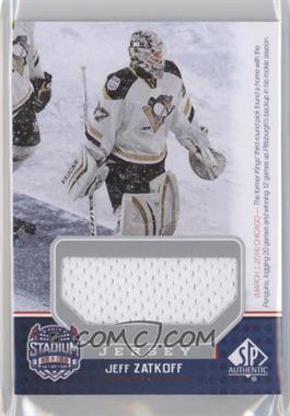 2014-15 SP Game Used - Stadium Series/Winter Classic Materials - Jersey #SS-JZ - Jeff Zatkoff