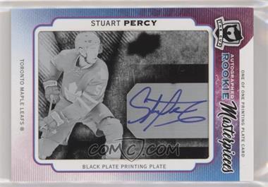 2014-15 SPx - [Base] - The Cup Rookie Masterpieces Printing Plate Black Framed #SPX-138 - Autographed Rookie - Stuart Percy /1