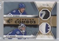 Ben Bishop, Victor Hedman #/10