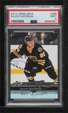 2014-15 Upper Deck - [Base] #495 - Young Guns - David Pastrnak [PSA 9 MINT]