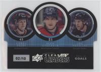 Joe Pavelski, Alexander Ovechkin, Corey Perry #/10