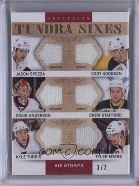 2014-15 Upper Deck Artifacts - Tundra Sixes - Red Straps #T6-OTTBUF - Jason Spezza, Craig Anderson, Kyle Turris, Cody Hodgson, Drew Stafford, Tyler Myers /3