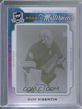 2014-15 Upper Deck Black Diamond - [Base] - The Cup Rookie Masterpieces Printing Plate Yellow Framed #BD-179 - Rookie Gems - Mark Visentin /1 [Good to VG‑EX]