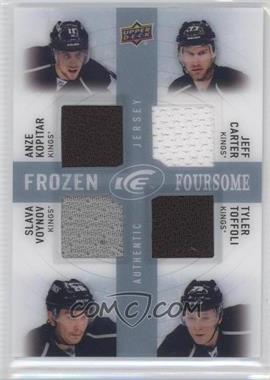 2014-15 Upper Deck Ice - Frozen Foursomes Relics #FFLAK - Anze Kopitar, Jeff Carter, Slava Voynov, Tyler Toffoli