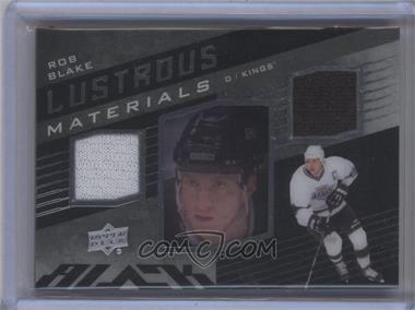 2014-15 Upper Deck Ice - UD Black Lustrous Materials #LM-RB - Rob Blake