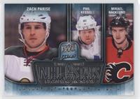 Phil Kessel, Mikael Backlund, Zach Parise