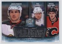 Phil Kessel, Mikael Backlund, Zach Parise