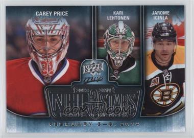 2014-15 Upper Deck MVP - NHL 3 Stars Player of the Week #3SW-02.10.14 - Kari Lehtonen, Jarome Iginla, Carey Price