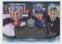 Sergei Bobrovsky, Kyle Okposo, Antti Niemi