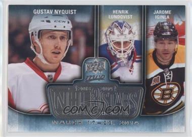 2014-15 Upper Deck MVP - NHL 3 Stars Player of the Week #3SW-03.24.14 - Gustav Nyquist, Henrik Lundqvist, Jarome Iginla