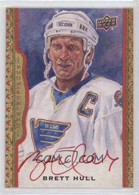 2014-15 Upper Deck Masterpieces - [Base] - Red Framed Autographs #116 - Brett Hull /15