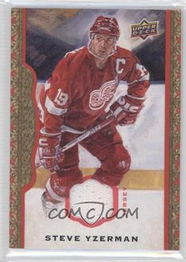 2014-15 Upper Deck Masterpieces - [Base] - Red Framed Memorabilia #129 - Steve Yzerman /85