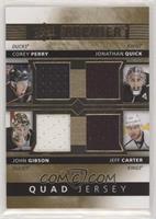 Jeff Carter, John Gibson, Jonathan Quick, Corey Perry #/49