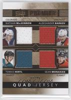 Nathan MacKinnon, Tomas Hertl, Aleksander Barkov, Sean Monahan #/49