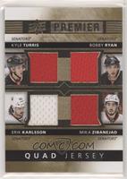 Mika Zibanejad, Kyle Turris, Erik Karlsson, Bobby Ryan #/49