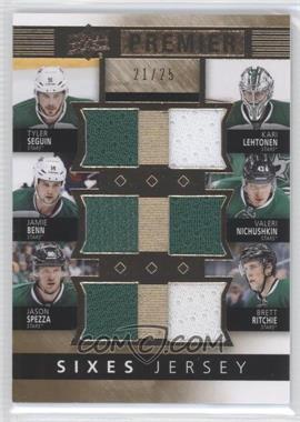 2014-15 Upper Deck Premier - Sixes Jerseys #PQ6-DAL - Jason Spezza, Jamie Benn, Kari Lehtonen, Brett Ritchie, Valeri Nichushkin, Tyler Seguin /25