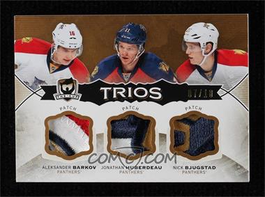 2014-15 Upper Deck The Cup - Cup Trios - Patch #C3-FLA - Aleksander Barkov, Jonathan Huberdeau, Nick Bjugstad /10