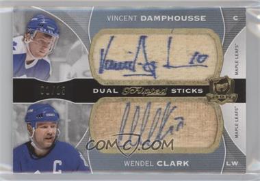 2014-15 Upper Deck The Cup - Dual Scripted Sticks #DSP-CD - Vincent Damphousse, Wendel Clark /15