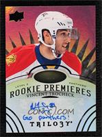 Level 3 Rookie Premieres Autograph Inscriptions - Vincent Trocheck #/1