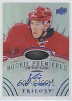 Level 3 Rookie Premieres Autograph Inscriptions - Victor Rask #/15