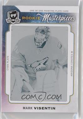 2014-15 Upper Deck Trilogy - [Base] - The Cup Rookie Masterpieces Printing Plate Cyan Framed #TRI-116 - Mark Visentin /1