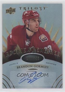 2014-15 Upper Deck Trilogy - [Base] #143 - Level 2 Rookie Premieres Autographs - Brandon Gormley /399