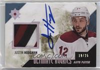 Autographed Rookie Patch - Justin Hodgman #/25