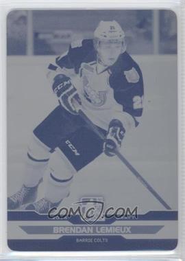 2014 In the Game Draft Prospects - [Base] - Printing Plate Cyan #31 - Brendan Lemieux /1