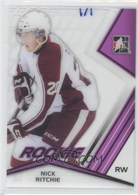 2014 In the Game Draft Prospects - Clear Rookie Redemption - Purple #10 - Nick Ritchie /1
