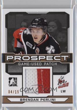 2014 In the Game Draft Prospects - Prospect Game Used - Gold Patch #PGU-5 - Brendan Perlini /15