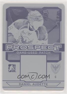 2014 In the Game Draft Prospects - Prospect Game Used - Printing Plate Black Patch #PGU-8 - Daniel Audette /1