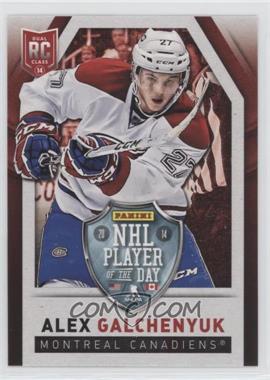 2014 Panini NHL Player of the Day - Dual RC Class #RC3 - Alex Galchenyuk