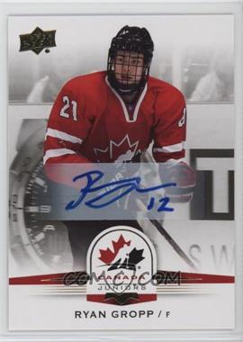 2014 Upper Deck Team Canada Juniors - [Base] - Gold Autographs #30 - Ryan Gropp